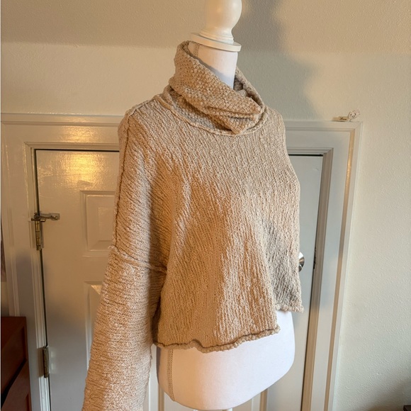 We The Free Beige Cowl Neck Sweater - Picture 3 of 4